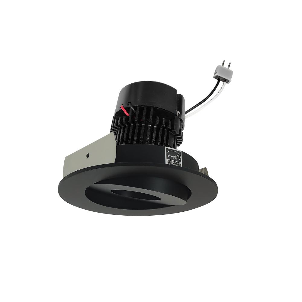 4&#34; Pearl Low Voltage LED Round Adjustable Gimbal Retrofit, 600lm / 11W, Comfort Dim, Black