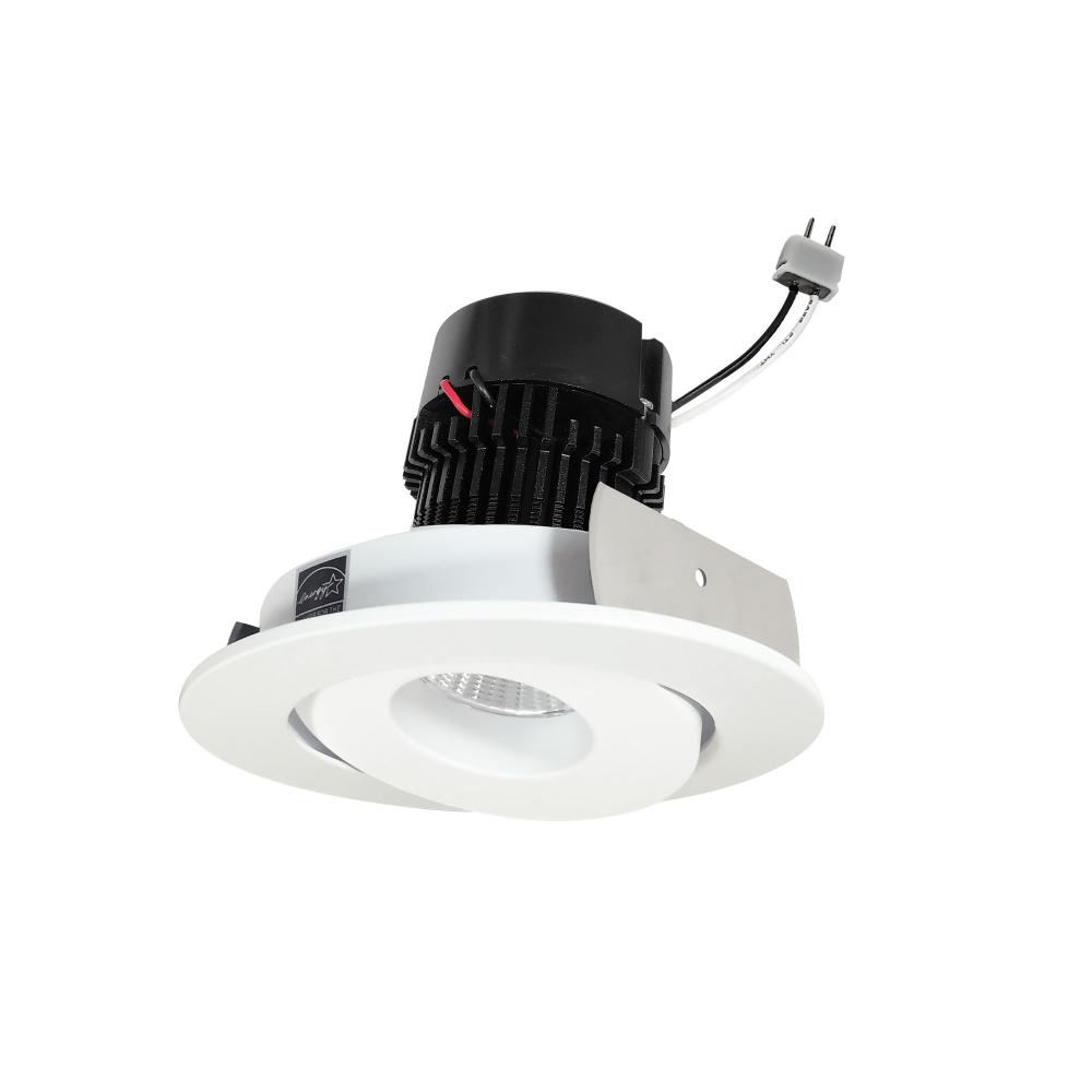 4&#34; Pearl Low Voltage LED Round Adjustable Gimbal Retrofit, 1050lm / 11W, 4000K, Matte Powder