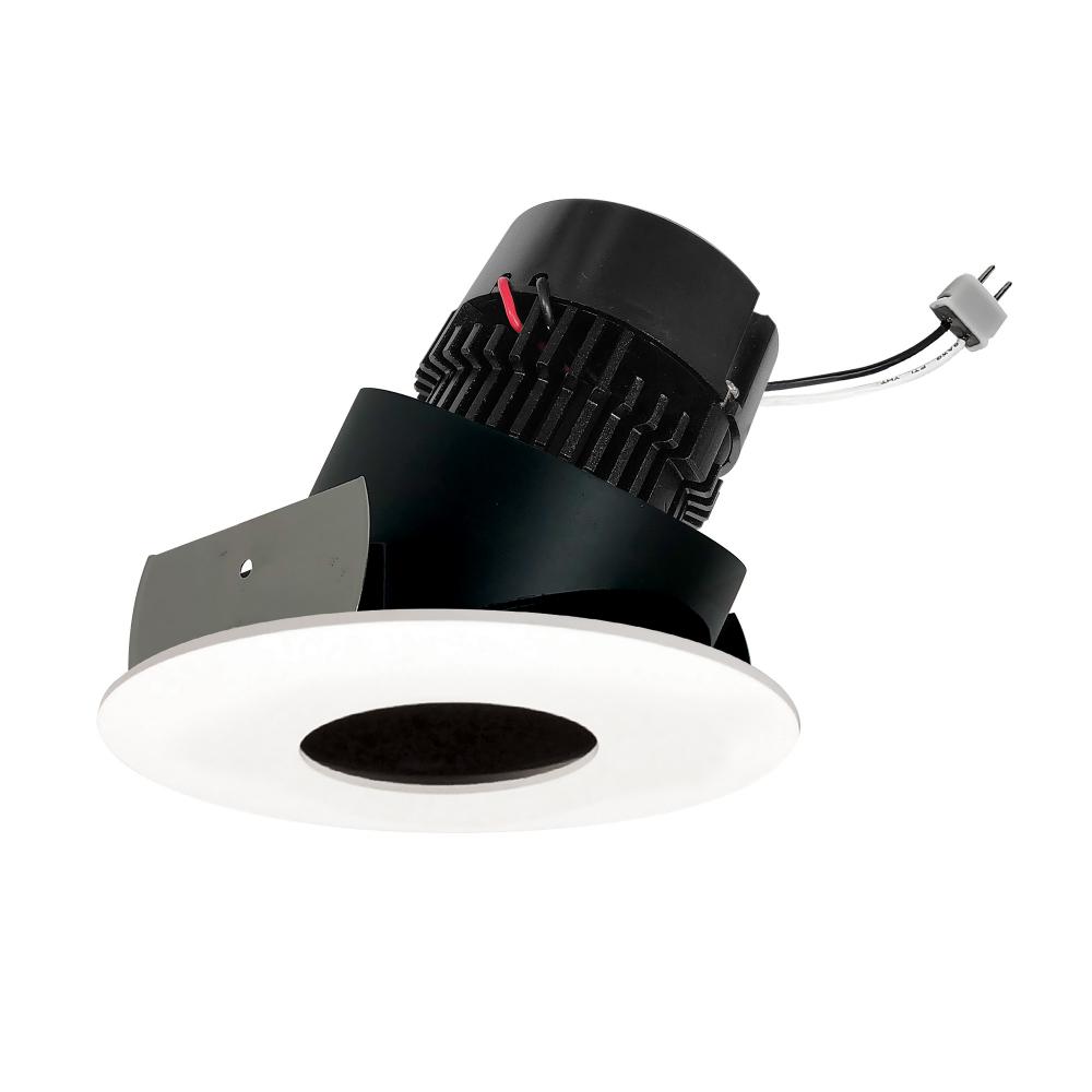 4&#34; Pearl Low Voltage LED Round Adjustable Pinhole Retrofit, 950lm / 11W, 2700K, Black Pinhole /