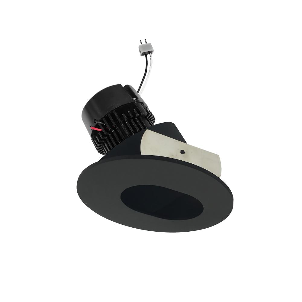 4&#34; Pearl Low Voltage LED Round Adjustable Slot Aperture Retrofit, 950lm / 11W, 4000K, Black Slot