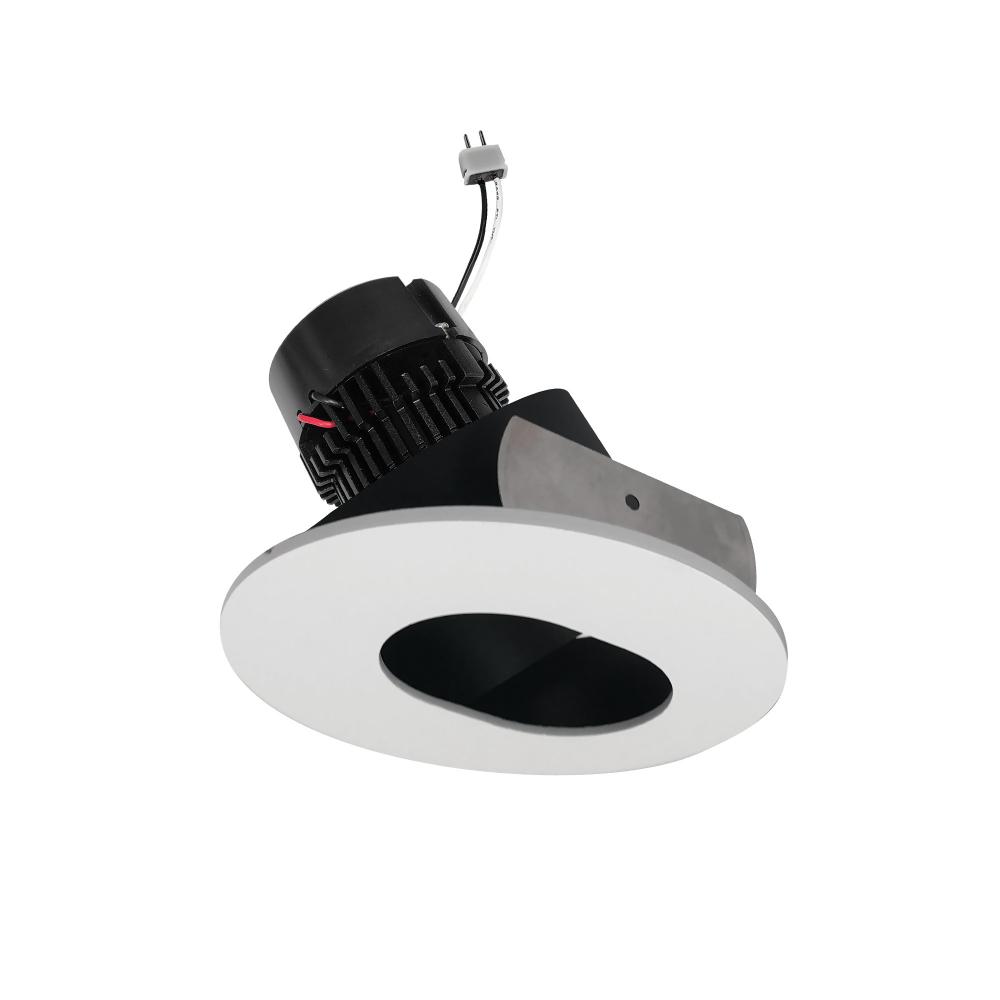 4&#34; Pearl Low Voltage LED Round Adjustable Slot Aperture Retrofit, 950lm / 11W, 4000K, Black Slot
