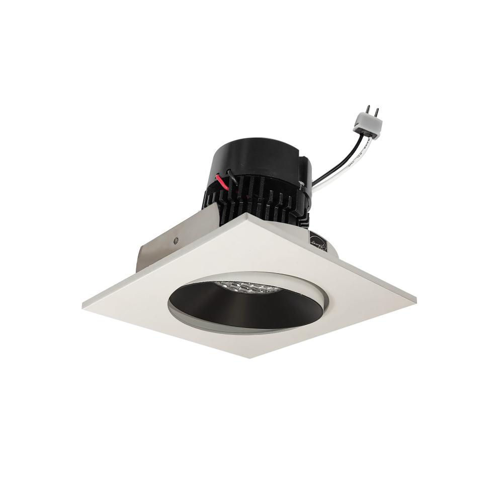 4&#34; Pearl Low Voltage LED Square Adjustable Cone Retrofit, 1200lm / 11W, 4000K, Black Reflector /