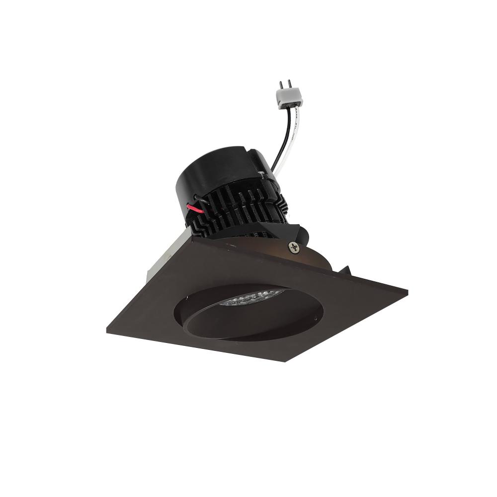 4&#34; Pearl Low Voltage LED Square Adjustable Cone Retrofit, 1200lm / 11W, 2700K, Bronze Reflector