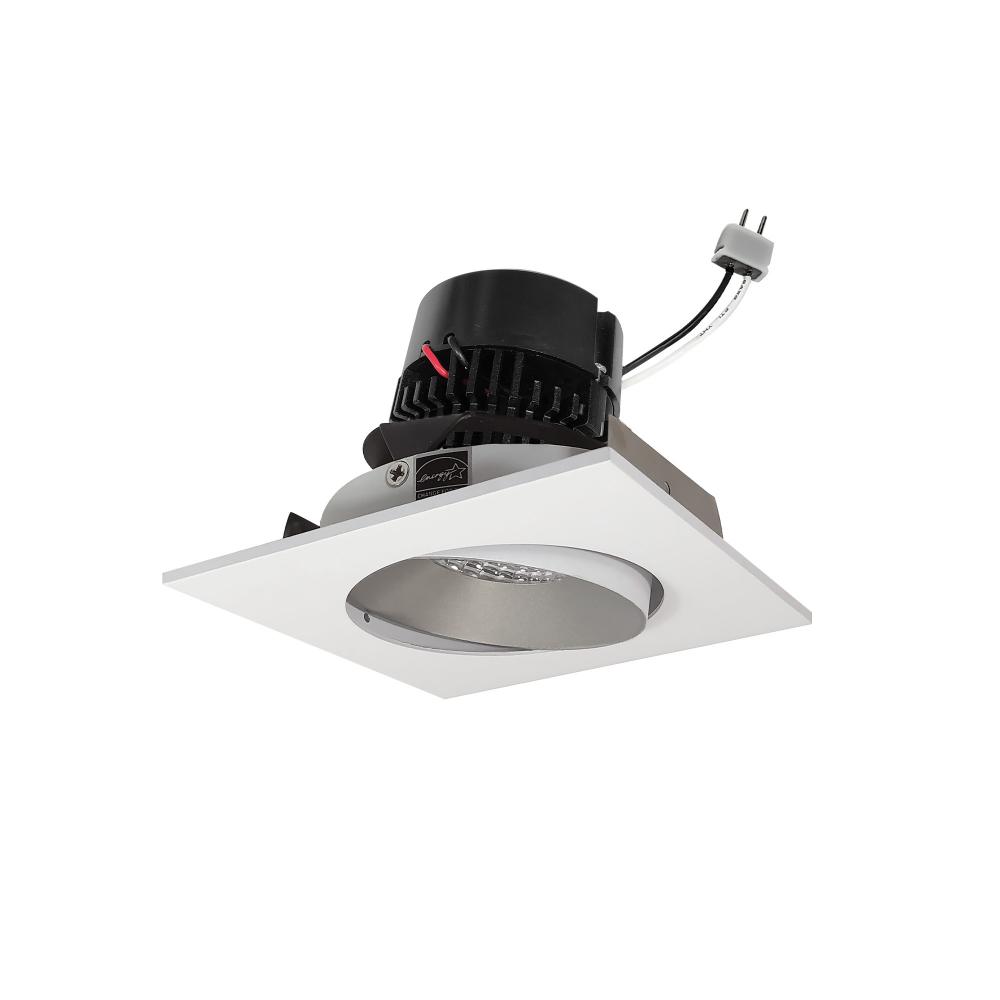 4&#34; Pearl Low Voltage LED Square Adjustable Cone Retrofit, 1200lm / 11W, 2700K, Haze Reflector /