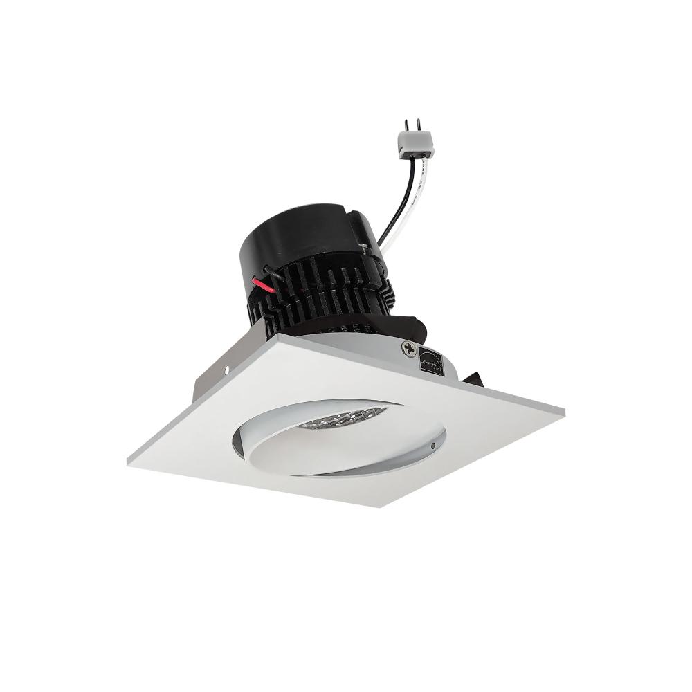 4&#34; Pearl Low Voltage LED Square Adjustable Cone Retrofit, 1200lm / 11W, 4000K, Matte Powder