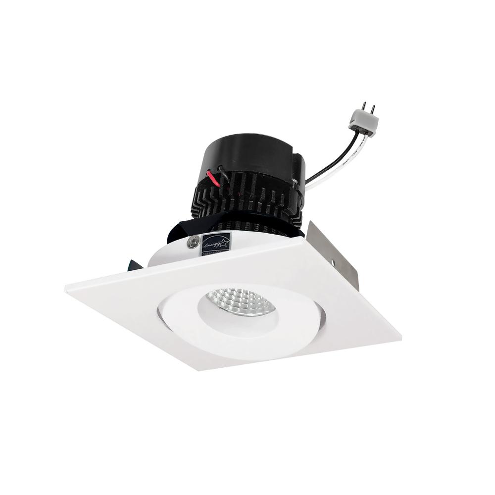 4&#34; Pearl Low Voltage LED Square Adjustable Gimbal Retrofit, 1050lm / 11W, 2700K, Matte Powder