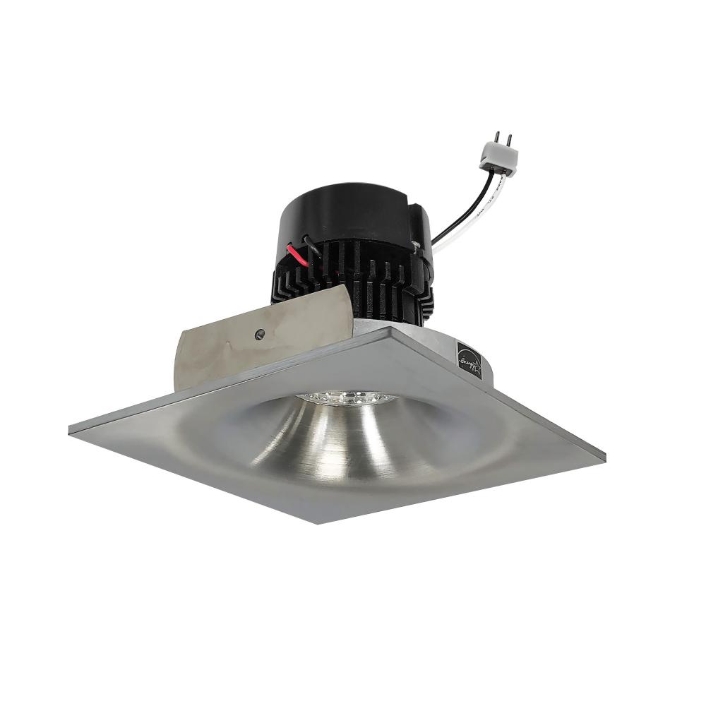 4&#34; Pearl Low Voltage LED Square Bullnose Retrofit, 1200lm / 11W, 2700K, Natural Metal Finish