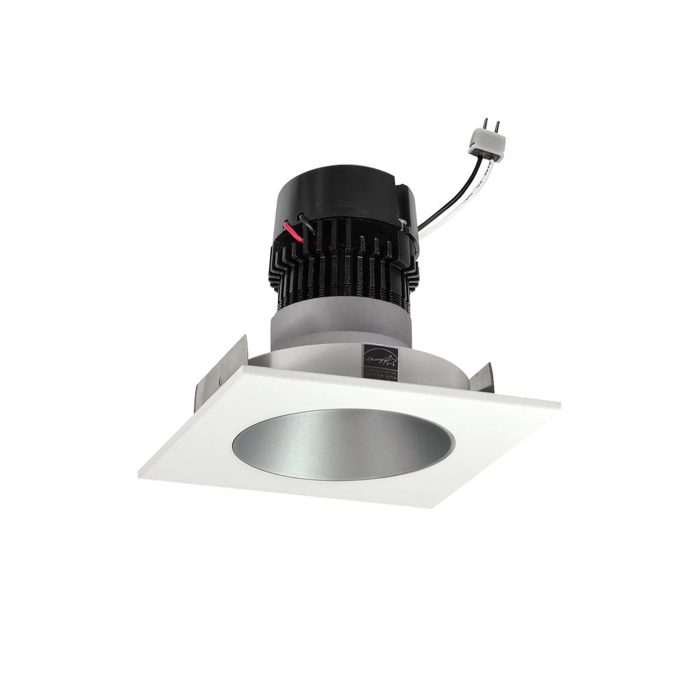 4&#34; Pearl Low Voltage LED Square Retrofit Reflector with Round Aperture, 1150lm / 11W, 2700K,