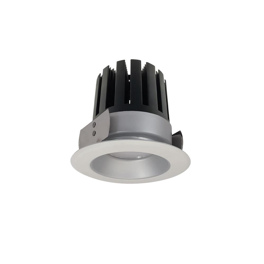 4&#34; Marquise III Round Open Reflector, 2000lm, 3000K, Flood Optic, Haze Reflector/White Flange