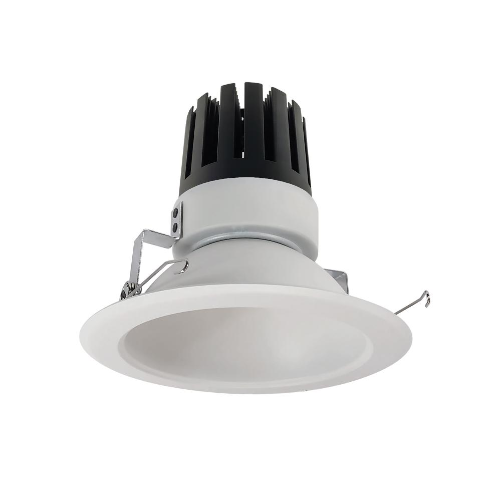 6&#34; Marquise III Round Open Reflector, 2500lm, 3000K, Flood Optic, Matte Powder White