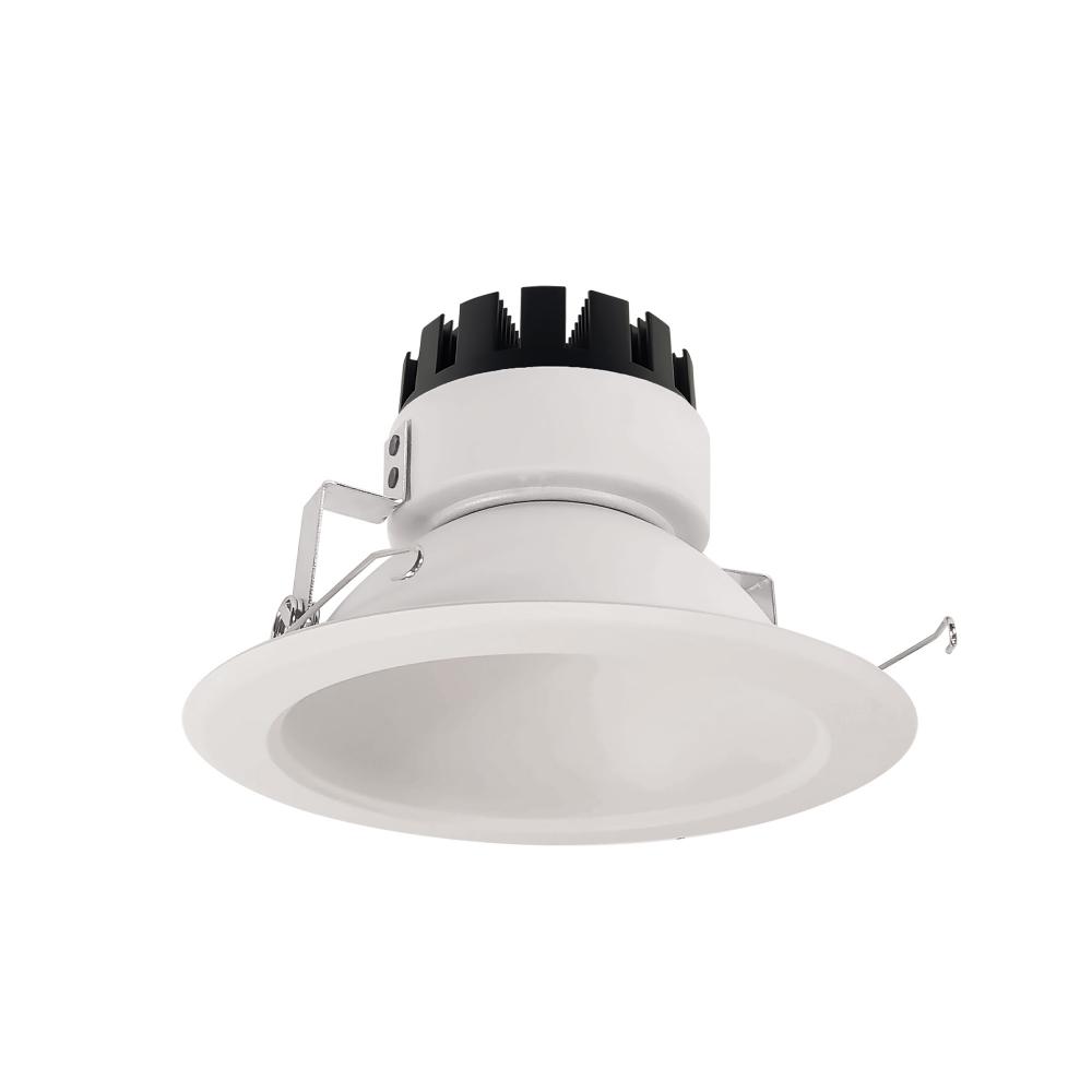 6&#34; Marquise III Round Open Reflector, 900lm, 3000K, Flood Optic, White Reflector/White Flange