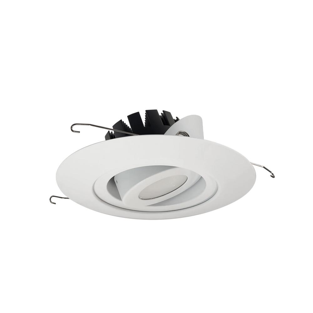 6&#34; Marquise III Adjustable Surface Gimbal, 1500lm, 3000K, Narrow Flood Optic, Matte Powder White