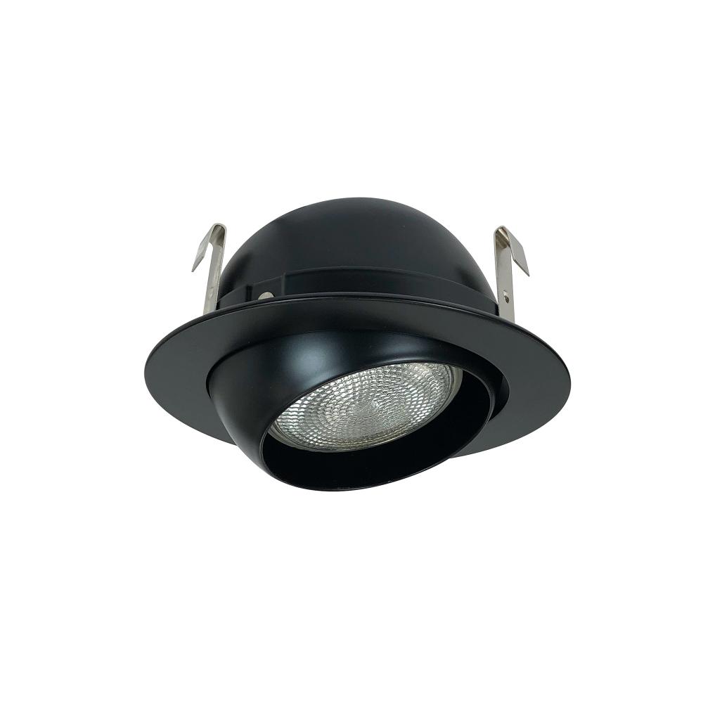4&#34; Adjustable Eyeball w/ Metal Trim, Black