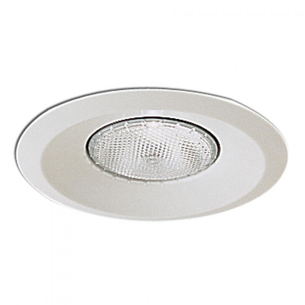 6&#34; BR30/PAR30 Open Metal Trim, White
