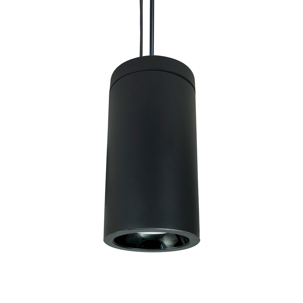 6&#34; Cobalt Pendant Mount Cylinder, Black, 750L, 2700K, Black Reflector, 120V Triac/ELV Dimming