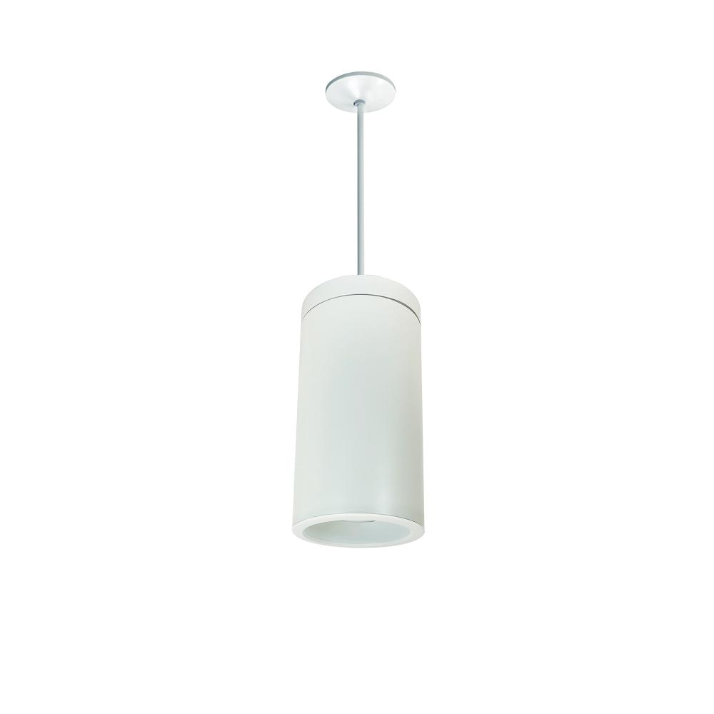 6&#34; Cobalt Pendant Mount Cylinder, White, 1000L, 2700K, White Reflector, 120V Triac/ELV Dimming