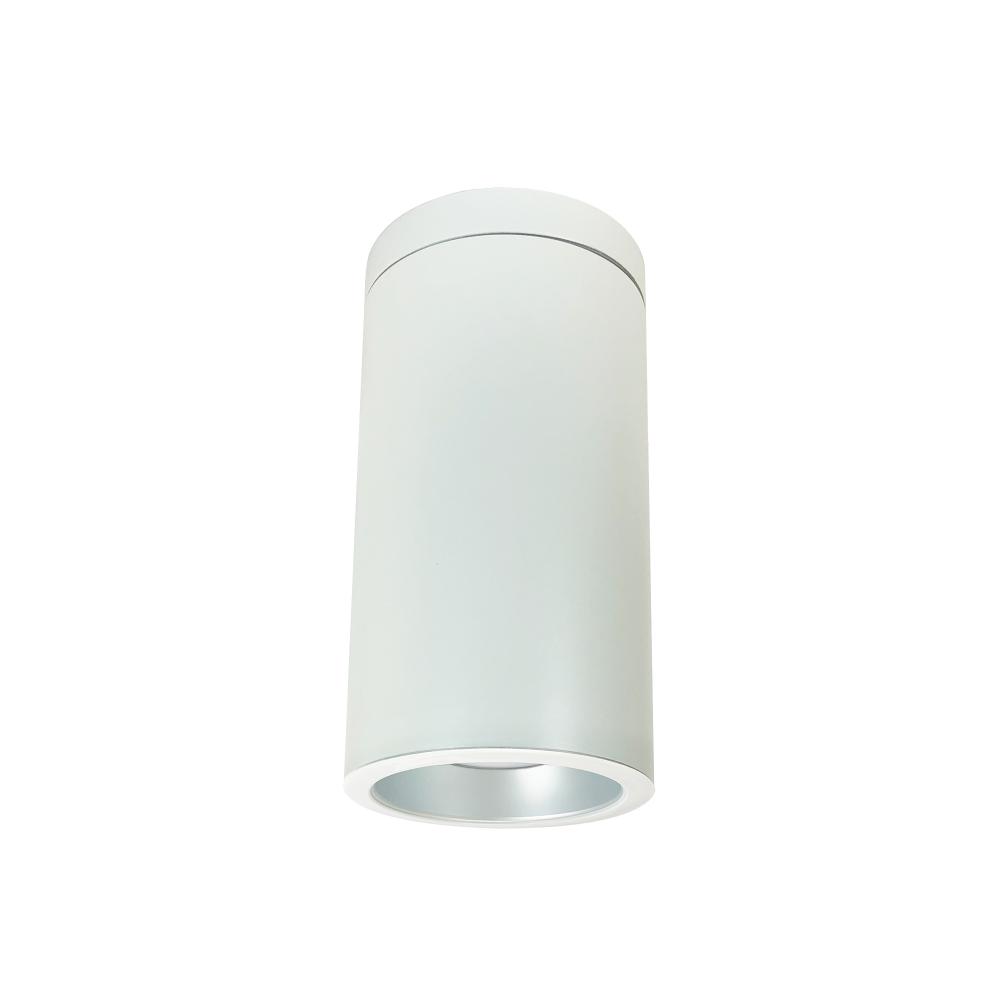 6&#34; Cobalt Surface Mount Cylinder, White, 1000L, 3000K, Haze/White Reflector, 120V Triac/ELV