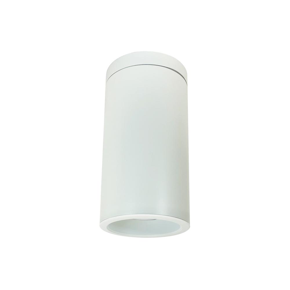 6&#34; Cobalt Surface Mount Cylinder, White, 1000L, 3500K, DIFF WH/WH FLANGE, 120V Triac/ELV/0-10V &