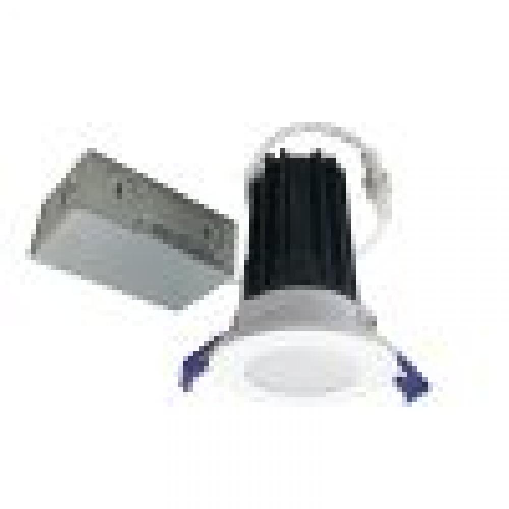 2&#34; M2 Round LED Lensed Downlight, 850lm / 10W, 3000K, 120V, Matte Powder White