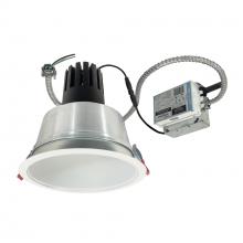 Nora NCR3-81L635FC01MPW - 8" Sapphire III Retrofit, Matte Powder White Reflector/Matte Powder White Flange, 120V; 0-10V