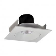 Nora NIO-4SC27XWW/10 - 4" Iolite LED Square Adjustable Cone Reflector, 1000lm / 14W, 2700K, White Reflector / White