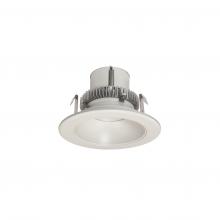 Nora NLCBC2-45130WW/10 - 4" Cobalt Click Round Retrofit Reflector, 1000lm / 12W, 3000K, White Reflector / White Flange
