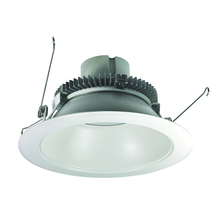 Nora NLCBC2-65127WW/10 - 6" Cobalt Click Round Retrofit Reflector, 1000lm / 12W, 2700K, White Reflector / White Flange