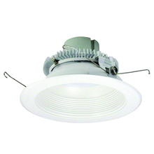Nora NLCBC2-65230WW/A - 6" Cobalt Click Round Retrofit Baffle, 750lm / 10W, 3000K, White Baffle / White Flange