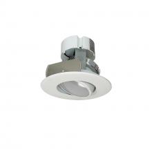 Nora NOX-43427WW - 4" Onyx LED Adjustable Retrofit, 700lm / 10.5W, 2700K, White finish