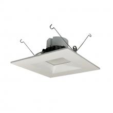 Nora NOX-63627WW/12 - 6" Onyx Square LED Retrofit Reflector, 1200lm / 17.5W, 2700K, White finish