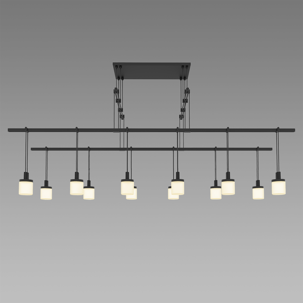 48&#34; 2-Tier Tandem with Drum Luminaires