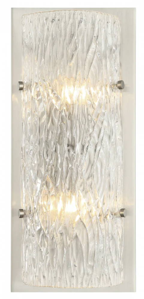 Morgan 2-Lt Sconce - Brushed Nickel