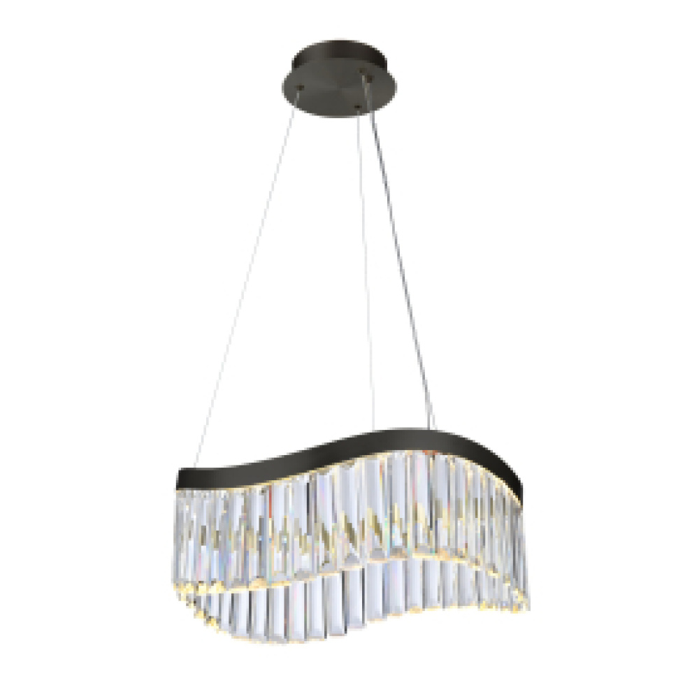 Jules Integrated LED Chandelier 19&#34;, Black