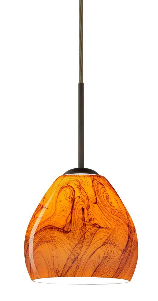 Besa Bolla Pendant Bronze Habanero 1x40W G9
