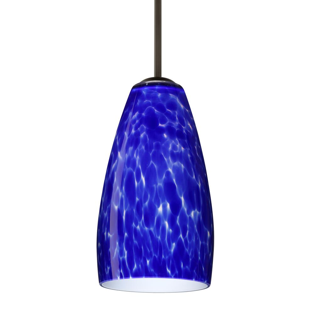 Besa Chrissy Pendant Bronze Blue Cloud 1x9W LED