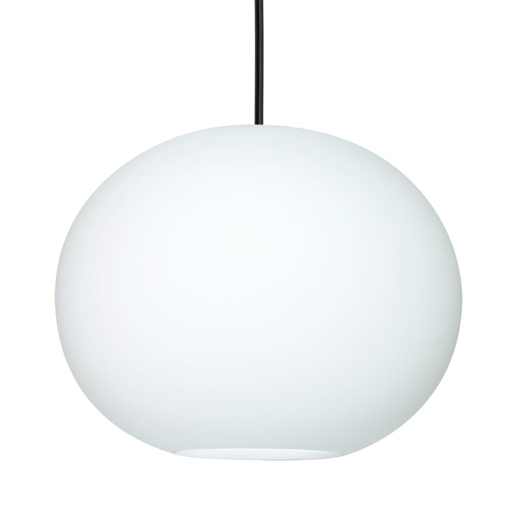 Besa Jordo LED Pendant 1JC Opal Matte Black 1x11W LED