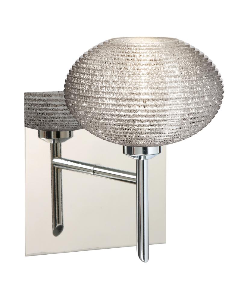 Besa Wall With SQ Canopy Lasso Chrome Glitter 1x40W G9
