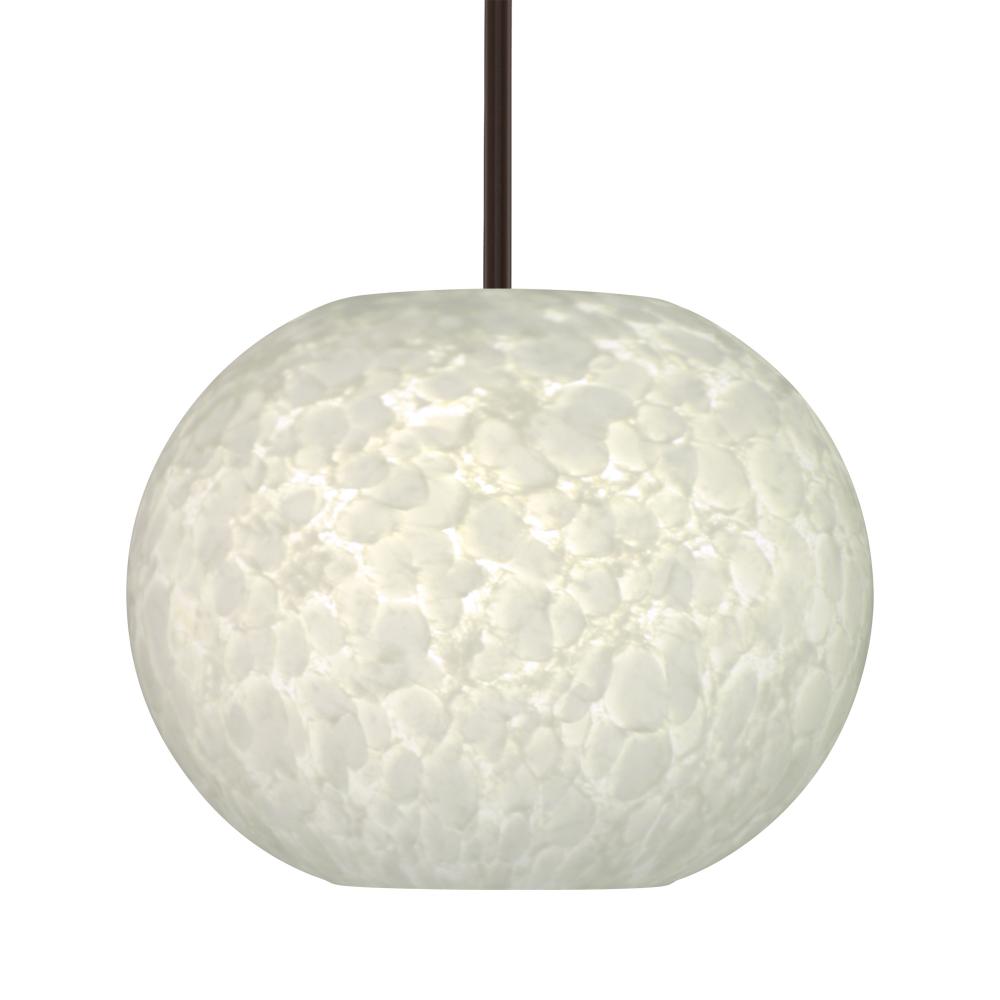 Besa Luna LED Pendant Carrera Bronze 1x9W LED, 15Ft. Cord