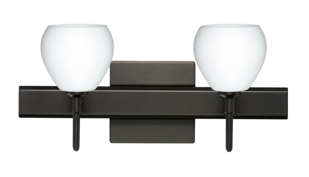 Besa Wall With SQ Canopy Tay Tay Bronze Opal Matte 2x40W G9
