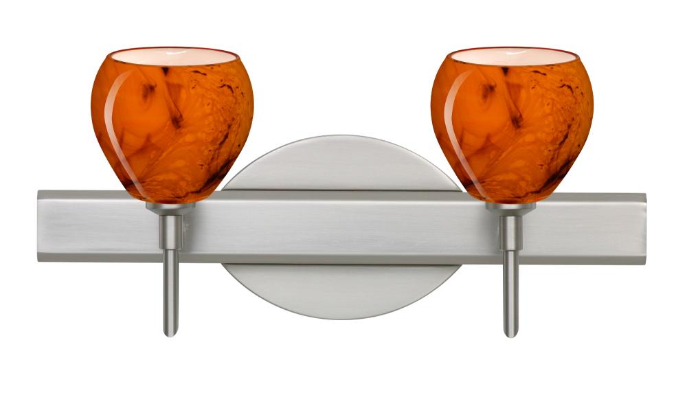 Besa Wall Tay Tay Satin Nickel Habanero 2x40W G9