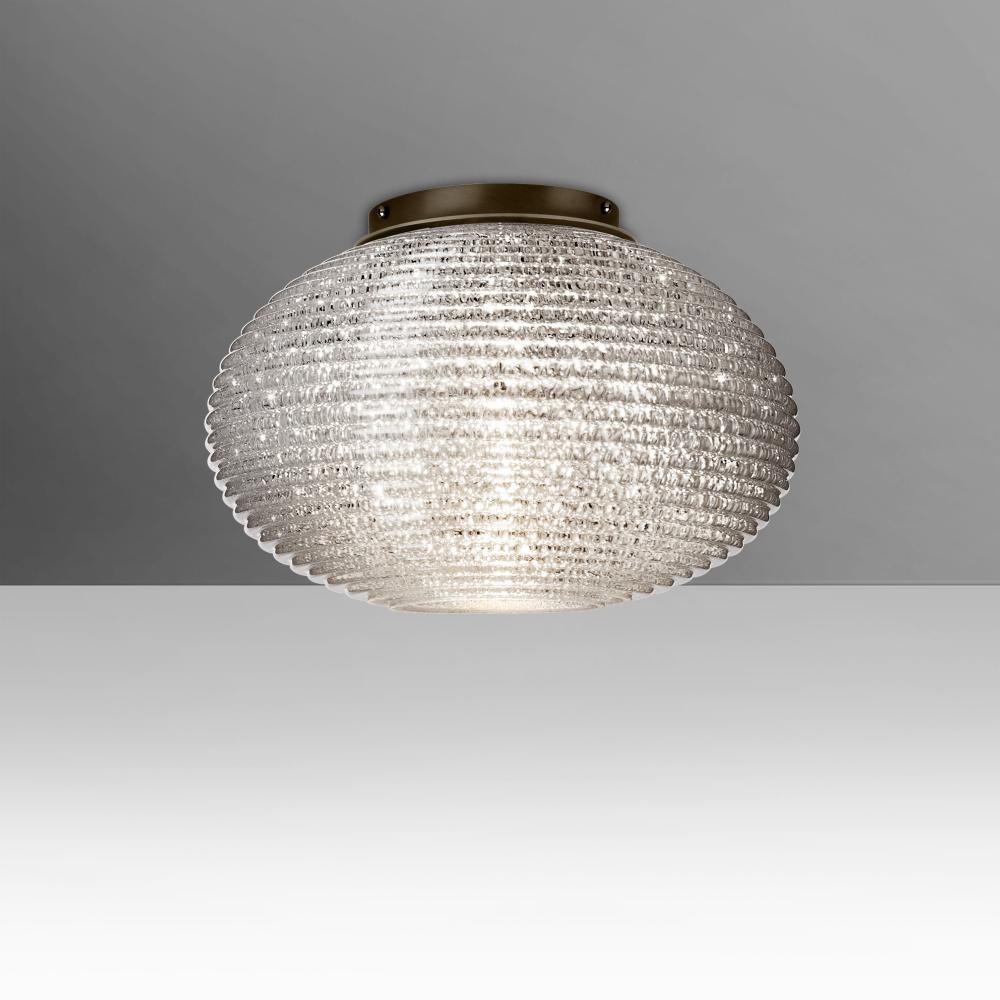 Besa, Pape 10 Ceiling, Glitter, Bronze Finish, 1x9W LED