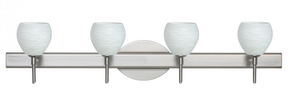 Besa Wall Tay Tay Satin Nickel Cocoon 4x40W G9