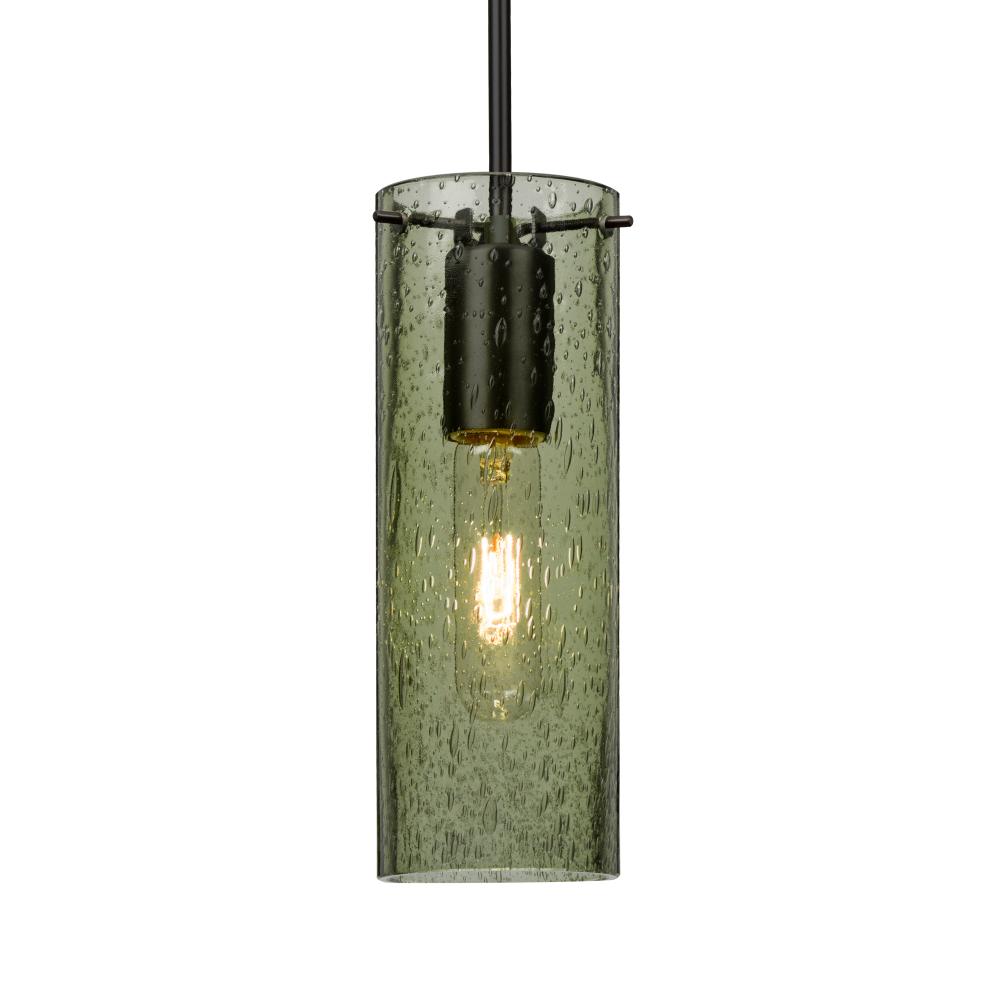 Besa, Juni 10 Pendant For Multiport Canopy, Moss Bubble, Black, 1x4W LED Filament