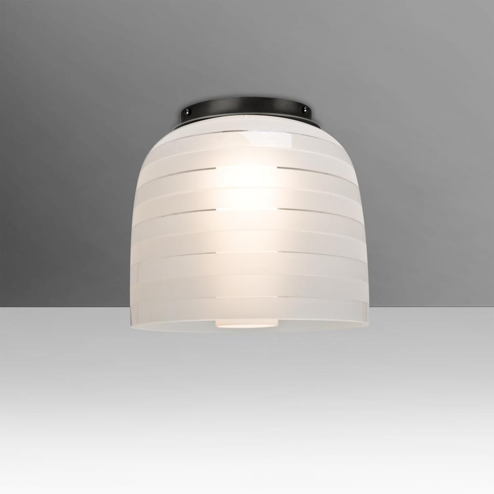 Besa Mitzi 7 Ceiling, Frost, Black, 1x9W LED