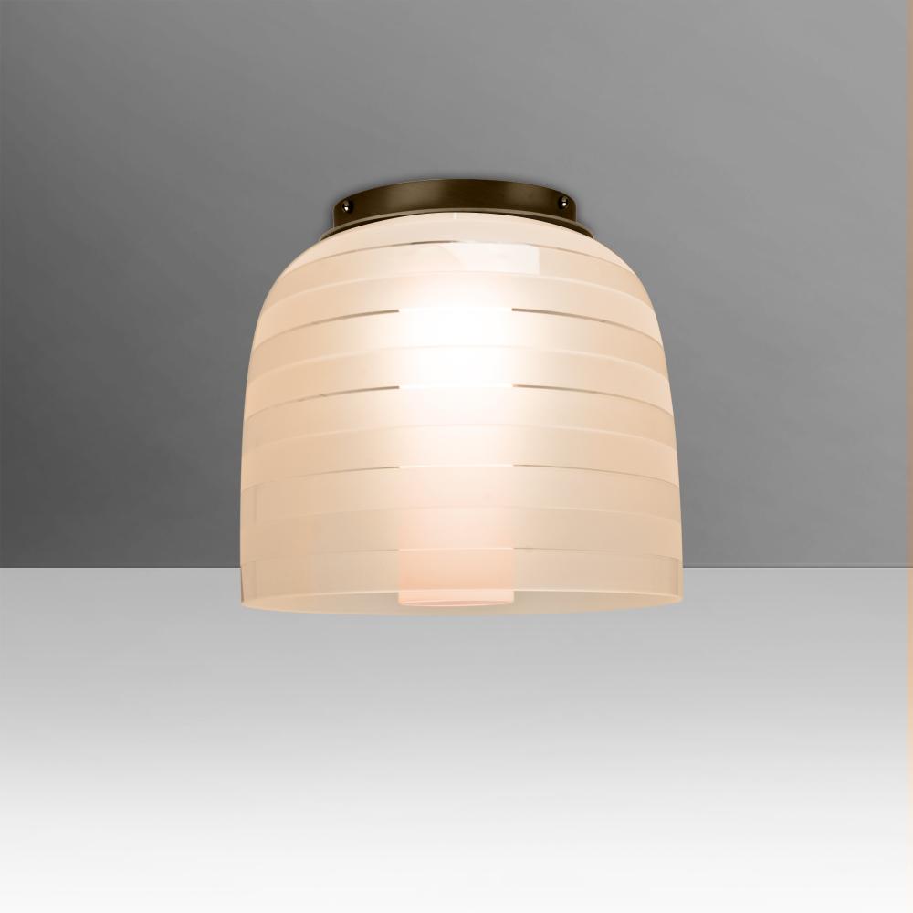 Besa Mitzi 7 Ceiling, Salmon, Bronze, 1x9W LED