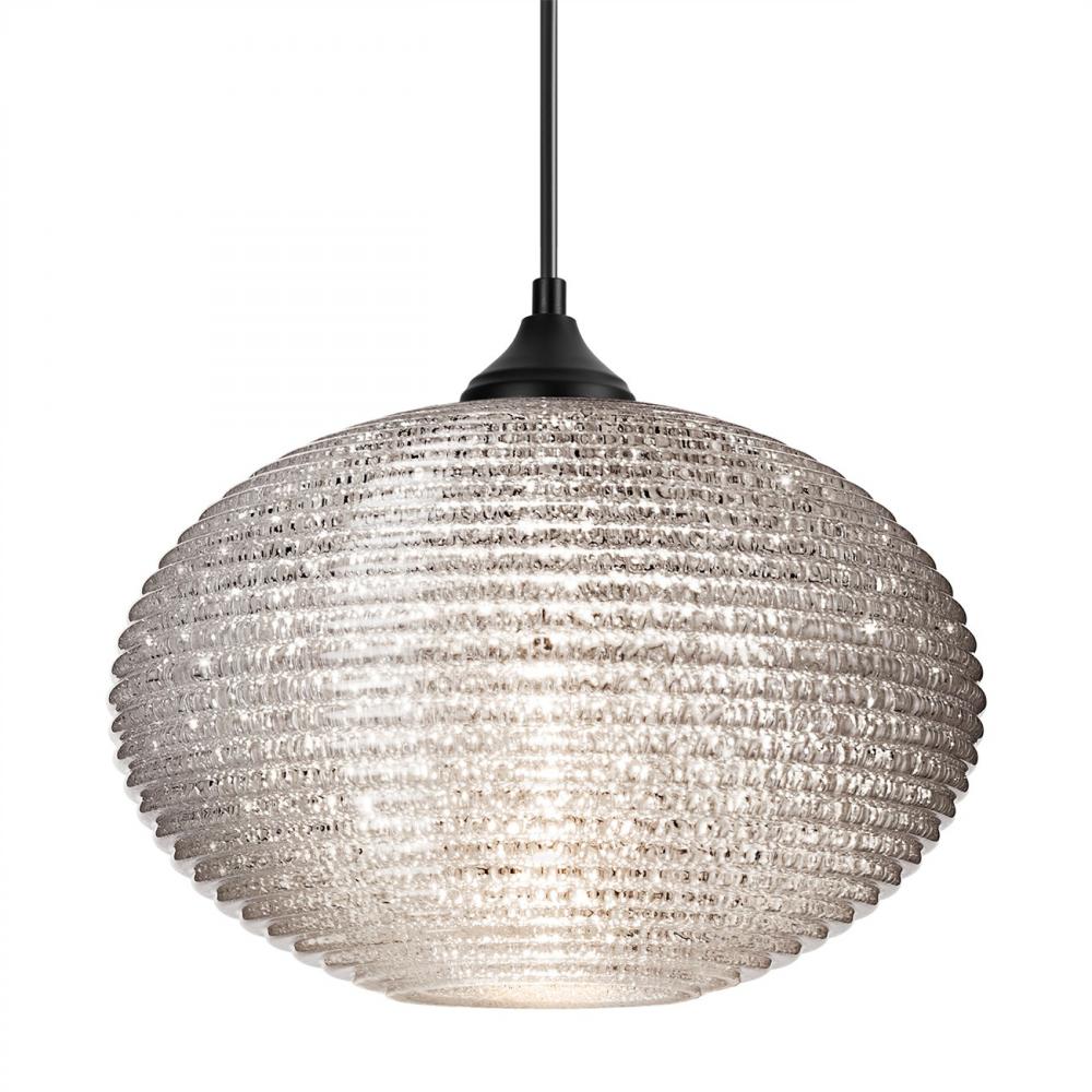 Besa Pendant Pape 12 Black Glitter 1x9W LED
