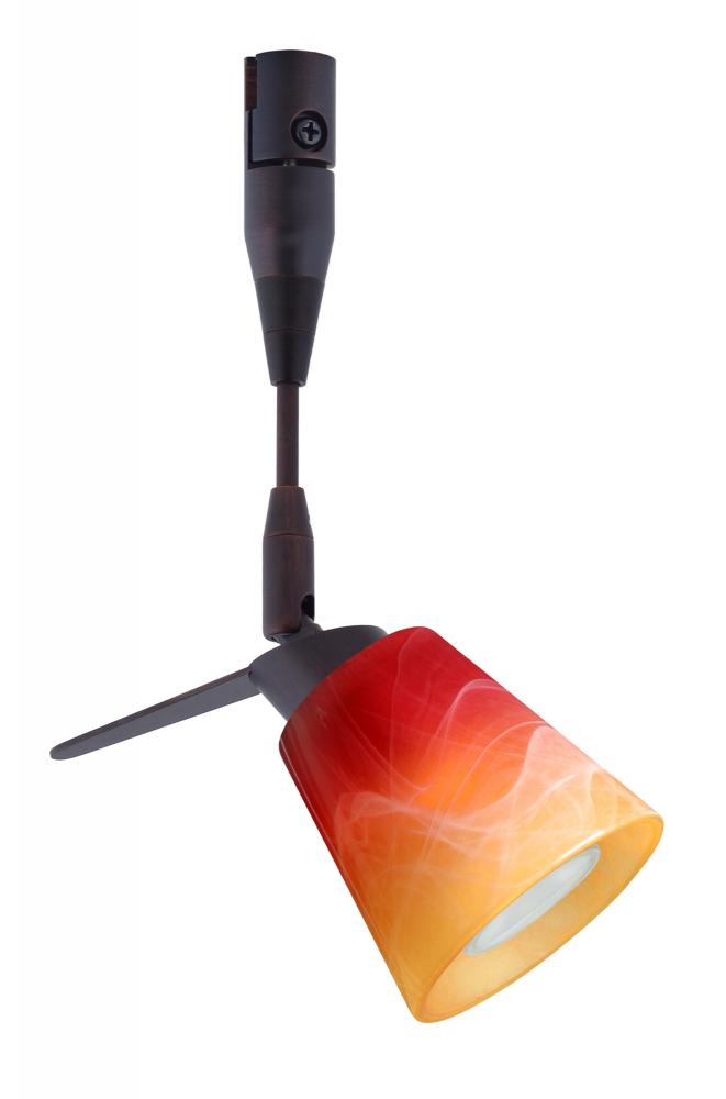 Besa Spotlight With 6&#34; Stem Canto 3 Bronze Solare 1x35W Halogen Mr11