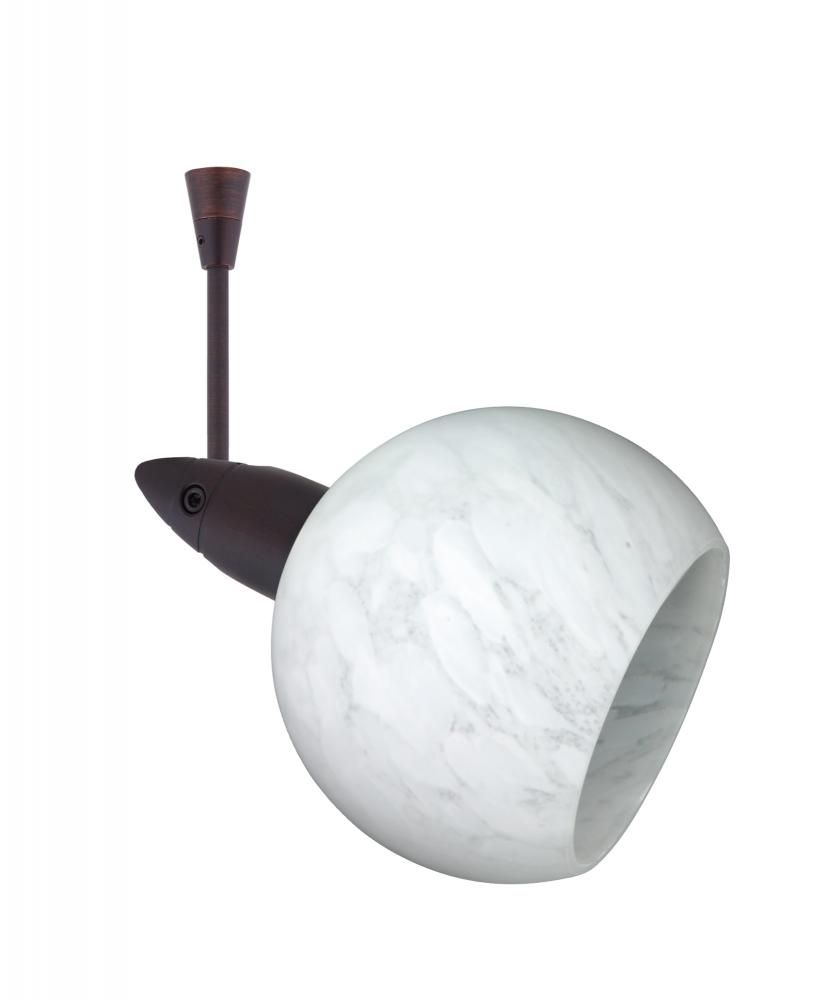 Besa Spotlight With 18&#34; Stem Palla 3 Bronze Carrera 1x35W Halogen Mr11