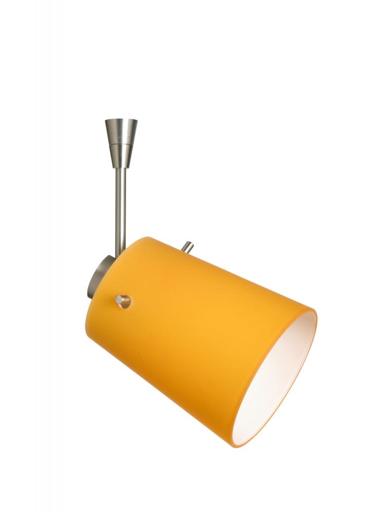 Besa Spotlight With 6&#34; Stem Tammi 3 Satin Nickel Apricot Matte 1x50W Halogen Mr16