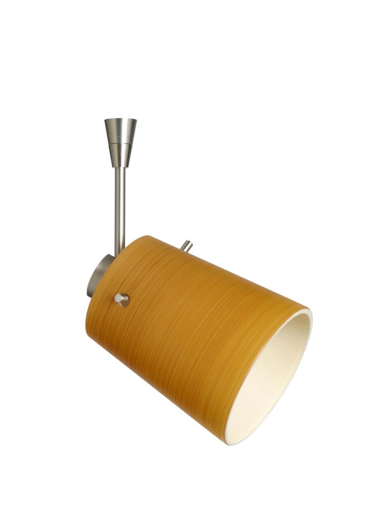 Besa Spotlight With 6&#34; Stem Tammi 3 Satin Nickel Oak 1x50W Halogen Mr16